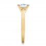 14k Yellow Gold 14k Yellow Gold Contemporary Solitaire Princess Cut Diamond Engagement Ring - Side View -  100398 - Thumbnail