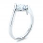  Platinum Platinum Contemporary Tension Set Solitaire Engagement Ring - Three-Quarter View -  1481 - Thumbnail