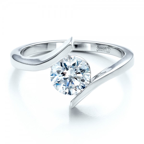 tension set wedding rings