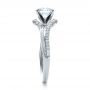  Platinum Platinum Contemporary Wrapped Split Shank Diamond Engagement Ring - Side View -  100402 - Thumbnail