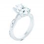  Platinum Platinum Criss-cross Engagement Ring - Three-Quarter View -  107436 - Thumbnail