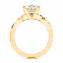 18k Yellow Gold 18k Yellow Gold Criss-cross Engagement Ring - Front View -  107436 - Thumbnail