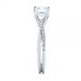  Platinum And 18K Gold Platinum And 18K Gold Criss Cross Two Tone Diamond Engagement Ring - Side View -  105329 - Thumbnail