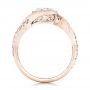 14k Rose Gold 14k Rose Gold Criss-cross Wrap Diamond Engagement Ring - Front View -  102477 - Thumbnail