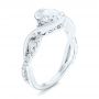  Platinum Criss-cross Wrap Diamond Engagement Ring