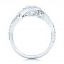  Platinum Platinum Criss-cross Wrap Diamond Engagement Ring - Front View -  102477 - Thumbnail