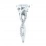 18k White Gold 18k White Gold Criss-cross Wrap Diamond Engagement Ring - Side View -  102477 - Thumbnail