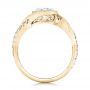 18k Yellow Gold 18k Yellow Gold Criss-cross Wrap Diamond Engagement Ring - Front View -  102477 - Thumbnail