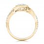 14k Yellow Gold 14k Yellow Gold Criss-cross Wrap Diamond Engagement Ring - Front View -  102477 - Thumbnail