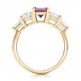 18k Yellow Gold 18k Yellow Gold Custom Alexandrite And Diamond Engagement Ring - Front View -  101995 - Thumbnail