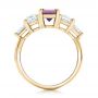 18k Yellow Gold 18k Yellow Gold Custom Alexandrite And Diamond Engagement Ring - Front View -  101995 - Thumbnail