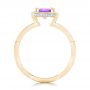 18k Yellow Gold 18k Yellow Gold Custom Amethyst And Diamond Engagement Ring - Front View -  102449 - Thumbnail