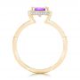 14k Yellow Gold 14k Yellow Gold Custom Amethyst And Diamond Engagement Ring - Front View -  102449 - Thumbnail