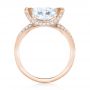 14k Rose Gold 14k Rose Gold Custom Antique Style Diamond Engagement Ring - Front View -  103345 - Thumbnail
