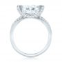 18k White Gold Custom Antique Style Diamond Engagement Ring - Front View -  103345 - Thumbnail
