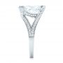  Platinum Platinum Custom Antique Style Diamond Engagement Ring - Side View -  103345 - Thumbnail