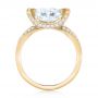 14k Yellow Gold 14k Yellow Gold Custom Antique Style Diamond Engagement Ring - Front View -  103345 - Thumbnail