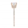 18k Rose Gold 18k Rose Gold Custom Asscher Diamond Engagement Ring - Side View -  102739 - Thumbnail
