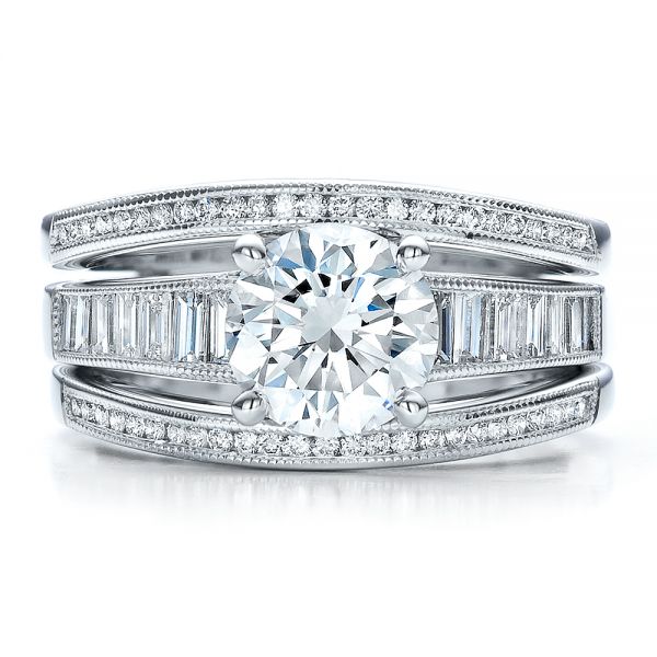 Classic Tapered Channel Set Engagement Rings