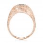 14k Rose Gold 14k Rose Gold Custom Beryl And Diamond Engagement Ring - Front View -  103400 - Thumbnail
