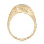 14k Yellow Gold 14k Yellow Gold Custom Beryl And Diamond Engagement Ring - Front View -  103400 - Thumbnail