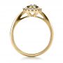 14k Yellow Gold 14k Yellow Gold Custom Bezel Engagement Ring - Front View -  1229 - Thumbnail