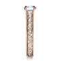 18k Rose Gold 18k Rose Gold Custom Bezel Set Diamond Engagement Ring - Side View -  1202 - Thumbnail