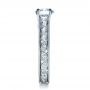  Platinum Platinum Custom Bezel Set Diamond Engagement Ring - Side View -  1202 - Thumbnail