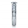  Platinum Platinum Custom Bezel Set Diamond Engagement Ring - Side View -  1282 - Thumbnail