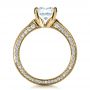 18k Yellow Gold 18k Yellow Gold Custom Bezel Set Diamond Engagement Ring - Front View -  1202 - Thumbnail