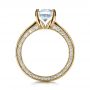 14k Yellow Gold 14k Yellow Gold Custom Bezel Set Diamond Engagement Ring - Front View -  1206 - Thumbnail
