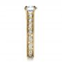 18k Yellow Gold 18k Yellow Gold Custom Bezel Set Diamond Engagement Ring - Side View -  1202 - Thumbnail