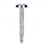  Platinum Platinum Custom Bezel Set And Pave Diamond Engagement Ring - Side View -  1231 - Thumbnail
