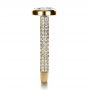 18k Yellow Gold 18k Yellow Gold Custom Bezel Set And Pave Diamond Engagement Ring - Side View -  1231 - Thumbnail