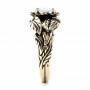  Platinum Platinum Custom Black Antiqued Diamond Solitaire Engagement Ring - Side View -  103386 - Thumbnail