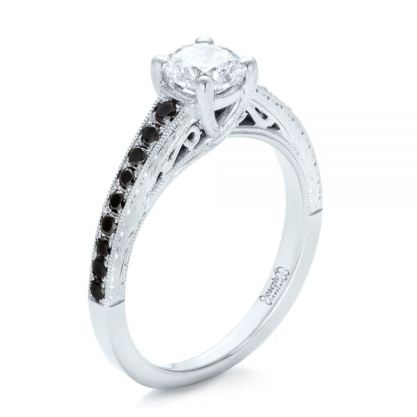 Custom Black Diamond Engagement Ring - reference design
