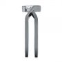 14k White Gold Custom Black Rhodium Interlocking Solitaire Diamond Engagement Ring - Side View -  104029 - Thumbnail