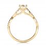 14k Yellow Gold 14k Yellow Gold Custom Black And White Diamond Engagement Ring - Front View -  100607 - Thumbnail