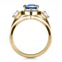 14k Yellow Gold 14k Yellow Gold Custom Blue Sapphire Engagement Ring - Front View -  1432 - Thumbnail