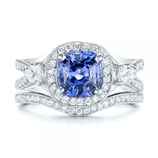 Custom Blue Sapphire Engagement Ring #1432 - Seattle Bellevue | Joseph ...