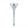 18k White Gold 18k White Gold Custom Blue Sapphire And Diamond Engagement Ring - Side View -  103448 - Thumbnail