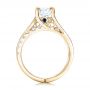 18k Yellow Gold 18k Yellow Gold Custom Blue Sapphire And Diamond Engagement Ring - Front View -  102070 - Thumbnail