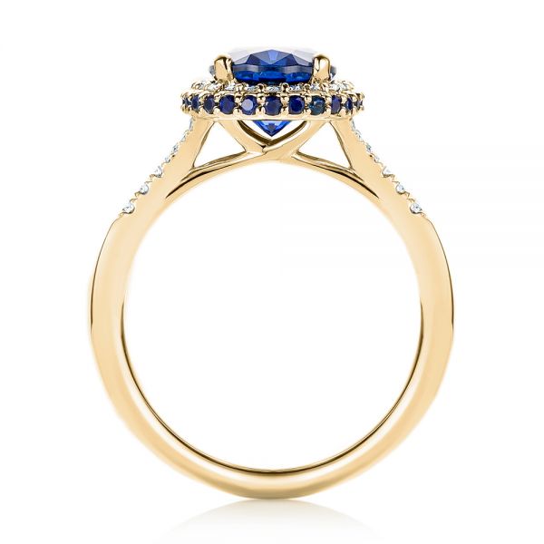 Details about   2.2 Heart Halo Simulated Blue Sapphire Classic Bridal Ring 14k Yellow Gold 