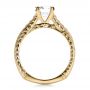 14k Yellow Gold 14k Yellow Gold Custom Bright Cut Diamond Engagement Ring - Front View -  1329 - Thumbnail