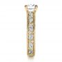 14k Yellow Gold 14k Yellow Gold Custom Bright Cut Diamond Engagement Ring - Side View -  1283 - Thumbnail