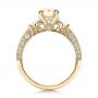 14k Yellow Gold 14k Yellow Gold Custom Champagne Diamond Engagement Ring - Front View -  100926 - Thumbnail
