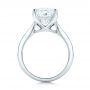 14k White Gold 14k White Gold Custom Channel Set Princess Cut Diamond Engagement Ring - Front View -  101107 - Thumbnail