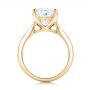 18k Yellow Gold 18k Yellow Gold Custom Channel Set Princess Cut Diamond Engagement Ring - Front View -  101107 - Thumbnail