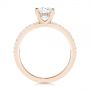 14k Rose Gold 14k Rose Gold Custom Classic Diamond Engagement Ring - Front View -  105068 - Thumbnail