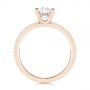 18k Rose Gold 18k Rose Gold Custom Classic Diamond Engagement Ring - Front View -  105068 - Thumbnail